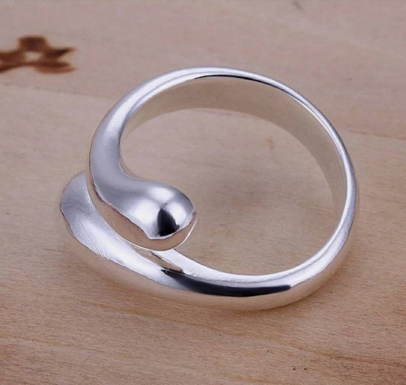 Adjustable Teardrop Ring | Teardrop Band Ring | AmiraByOualialami