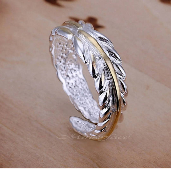 Women's Leaf Ring | Silver Leaf Ring | AmiraByOualialami