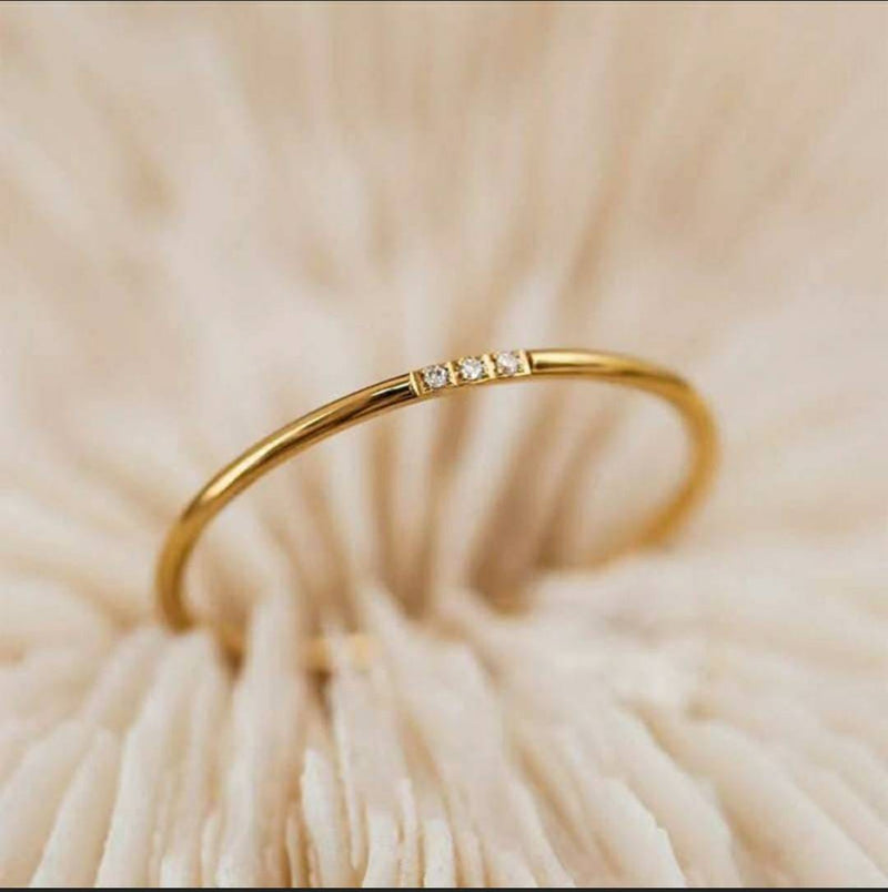 Women's Gold Ring | Women's Gold Engagement Ring | AmiraByOualialami