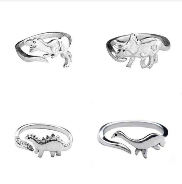 Women's Dinosaur Ring | Dinosaur Silver Ring | AmiraByOualialami