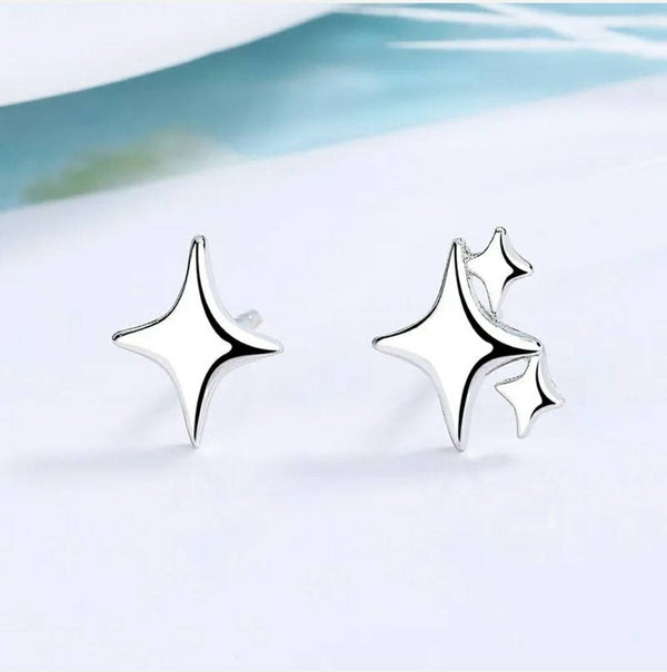 Small Star Quartet Earrings | Small Star Earrings | AmiraByOualialami